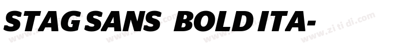 STAG SANS   BOLD ITA字体转换